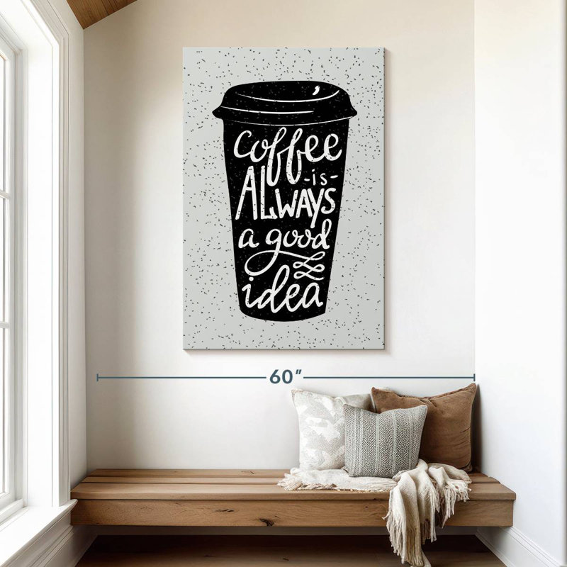 Yarlin Good Ideas And Coffee, 48" H x 32" W
