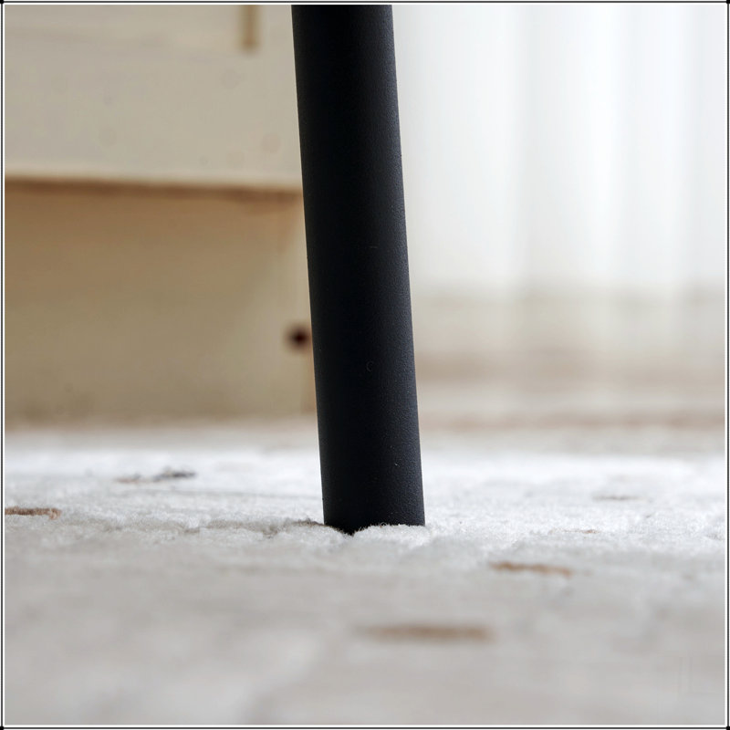 Tabourets de bar ronds, tabourets de salle à manger rembourrés pour la cuisine Comprend des pieds de soutien robustes, Blanc