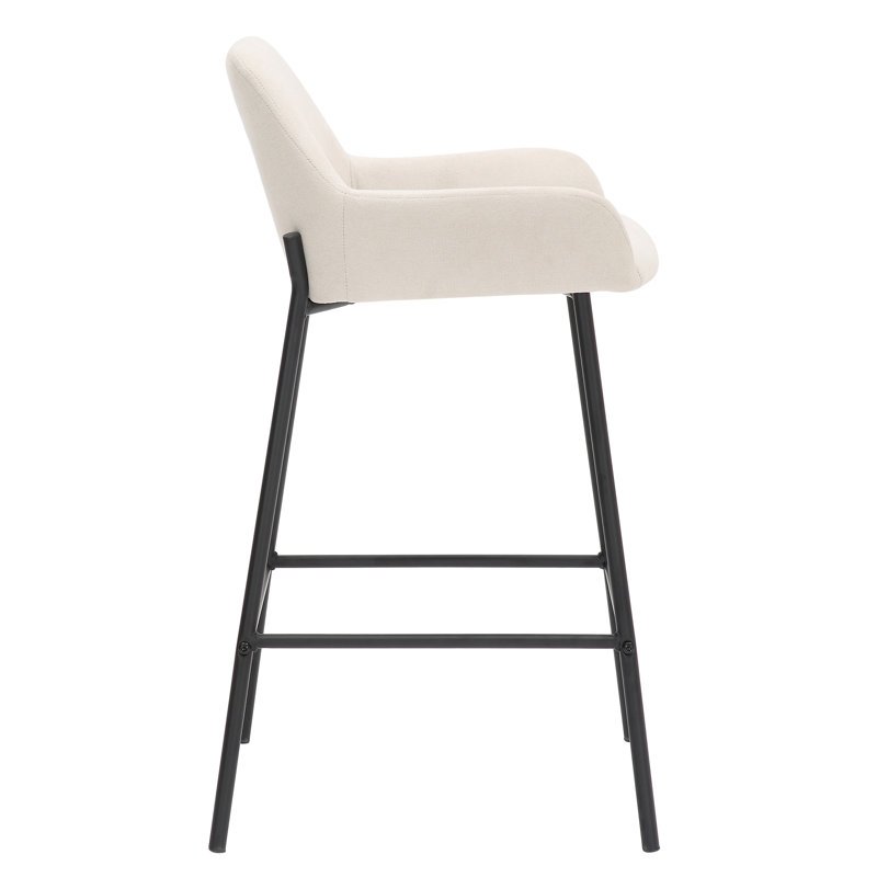 Upholstered Counter Stool, Beige