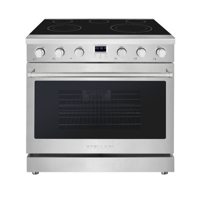 36 in. Stellari 5 Element 6.3 cu. Ft. Freestanding Electric Range in Stainless Steel,With Dual Expandable Element,Convection Oven