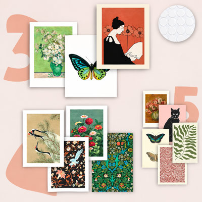 Reproduction d'art mural éclectique rétro, affiches rétro bohémiennes maximales, œuvre d'art de la galerie Funky pour chambre à coucher, salon et dortoir, sans cadre