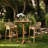 Audra 39" Tall Outdoor Teak Wood Bar Stool, Natural