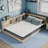 Karnova Platform Bed with Bookcase-597738484-597738487