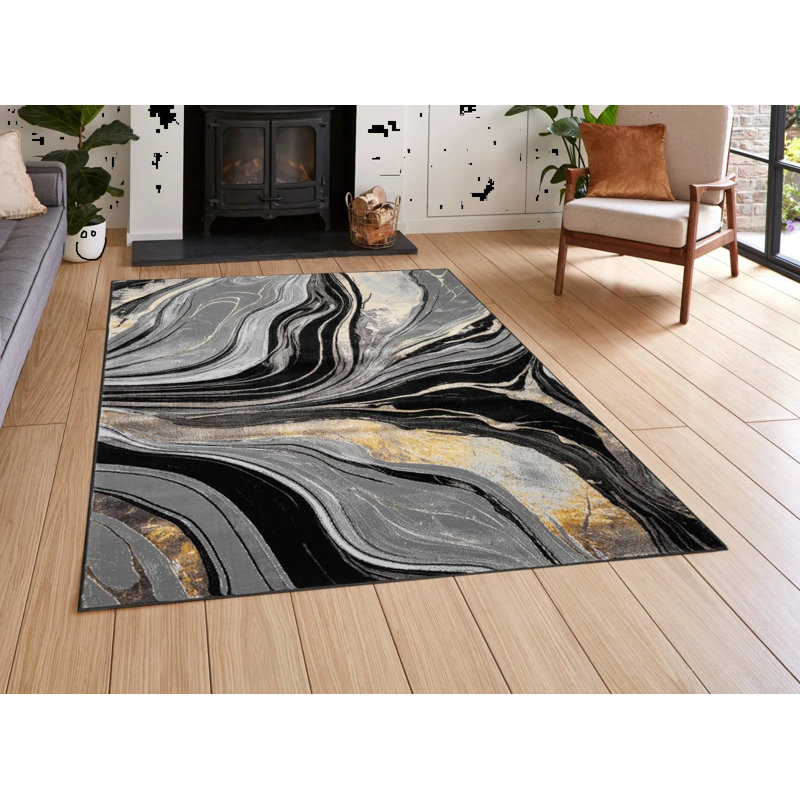 Abstract Area Rug, Rectangle 160 x 230 cm