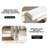 55"Glam Mirrored Vanity Stool for Elevated Room Ambiance