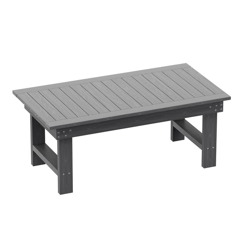 Davonia HDPE Rectangular Outdoor Coffee Table