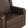 Mandie 37.4" Wide Swivel Rocking Manual Recliner in Faux Leather