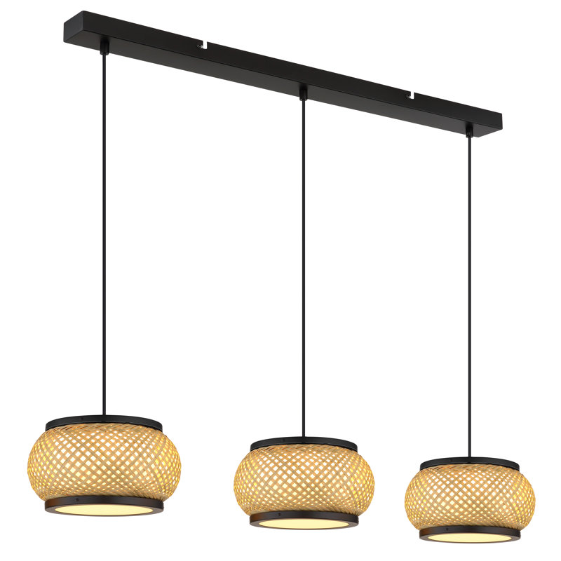 Anfried 1 - Light Matte Black LED Geometric Pendant