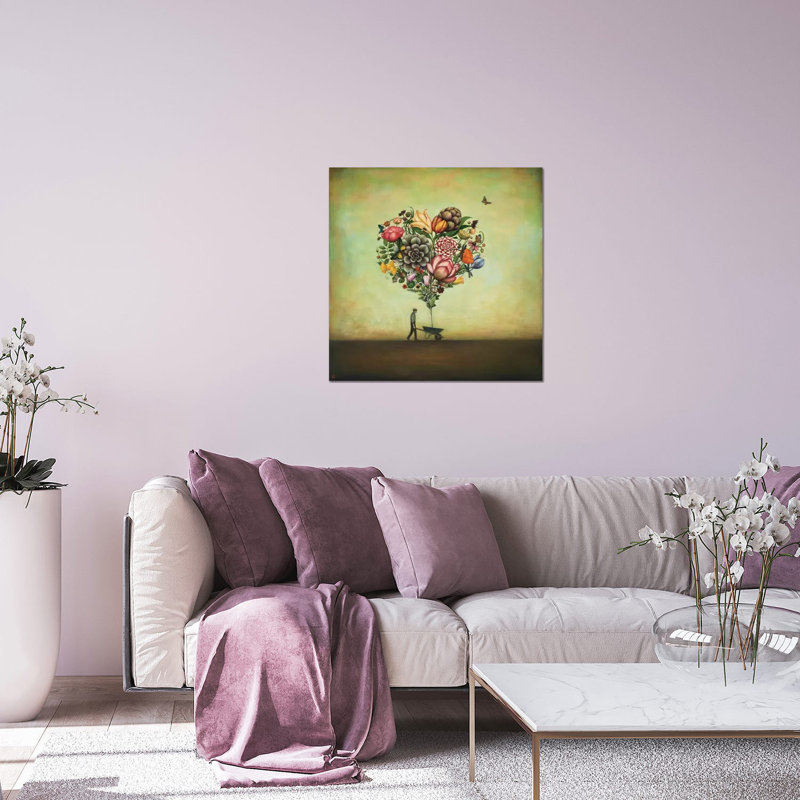 «Big Heart Botany» par Duy Huynh, impression sans cadre, H 24 po x l 24 po x P 0,25 po