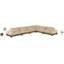 Canapé modulaire rembourré en tissu de chenille 167,75 po Turin-486710593-486710594