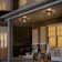 2-light Black Motion Sensor Dusk To Dawn Outdoor Flush Mount Ceiling Light With Clear Glass Shade 