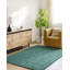 Rectangle Loretto Geometric Hand Loomed Wool Area Rug in Green-634904547