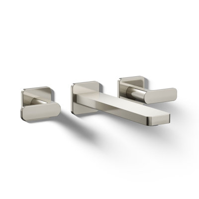 Parallel Wall-Mount Bathroom Sink Faucet Trim