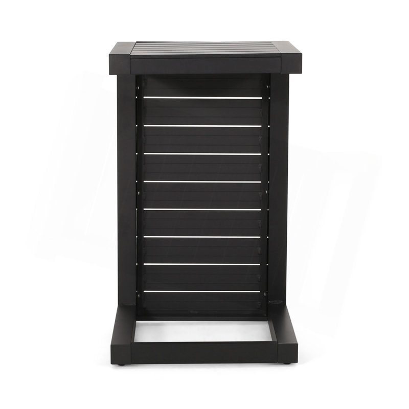 TABLE CAPE CORU ALU EN FORME DE C NOIR, Noir
