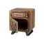 Abrahams Solid Wood Sled End Table