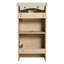 Meuble-lavabo autoportant pour salle de bain - lavabo en céramique brillante, petite armoire de salle de bain avec lavabo, tablette réglable