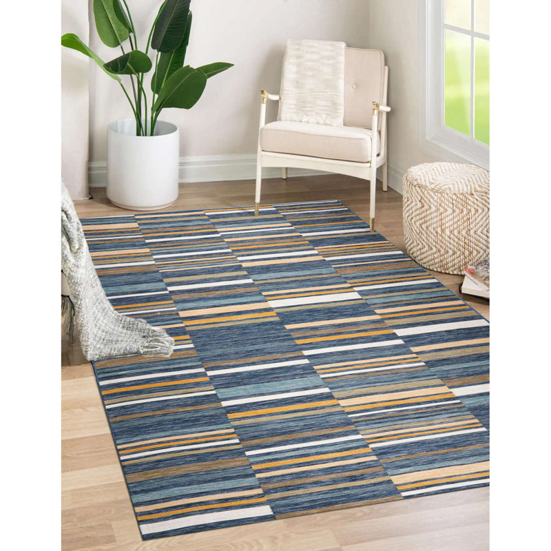 Bentzel Indoor/Outdoor Area Rug, Rectangle 5'3" x 7'3"