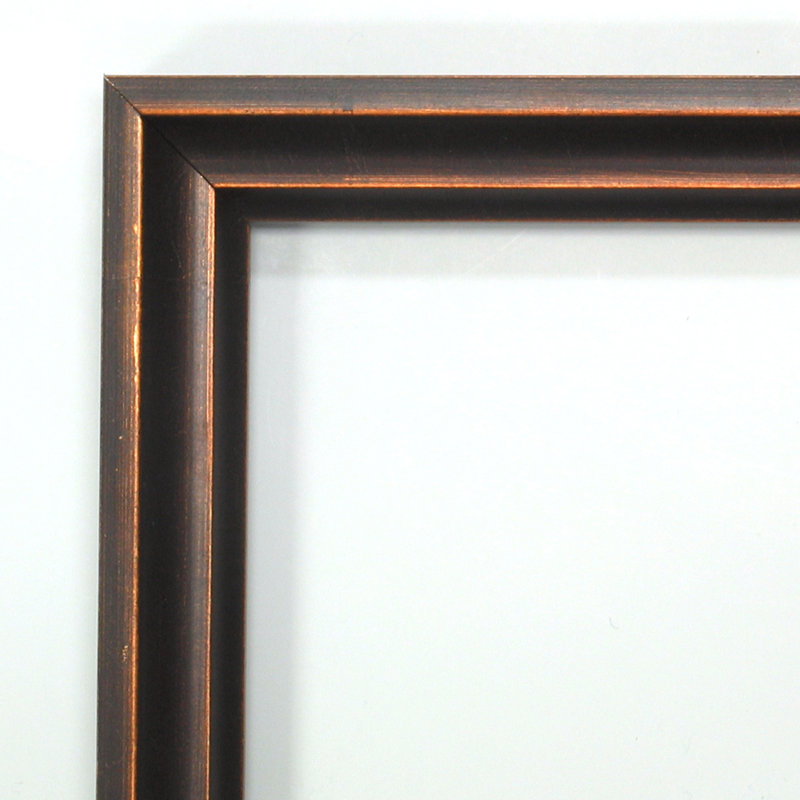 Cadre photo en bois foncé bronze, 22 x 26 emmêlés à 8 x 10