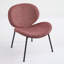 Chaise longue en cuir noir Mid-Century