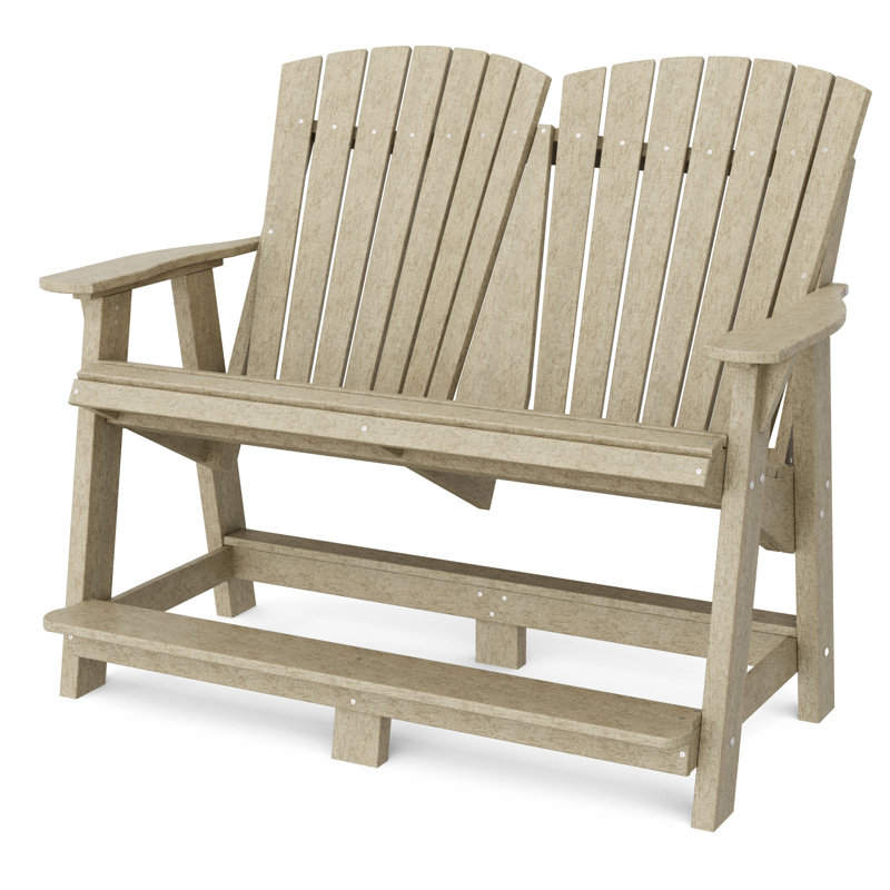 Heritage Double High Adirondack, Weathered Wood