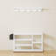 Modern Farmhouse Hall Tree – 39.4" Wide with Bench, Shoe Storage & Hooks-1018733160