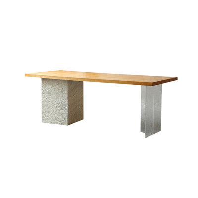 Oak Solid Wood Top Dining Table