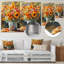 «Farm Sunset Garden Blooms Of Mums III», art mural en métal-1809046006