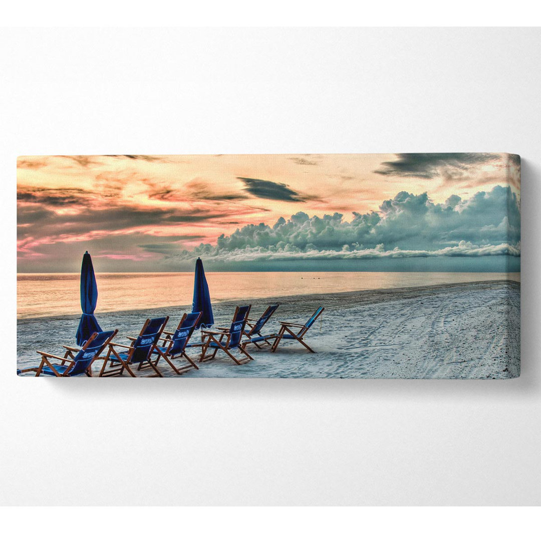 Seaside At Sunset - Kunstdrucke auf Leinwand