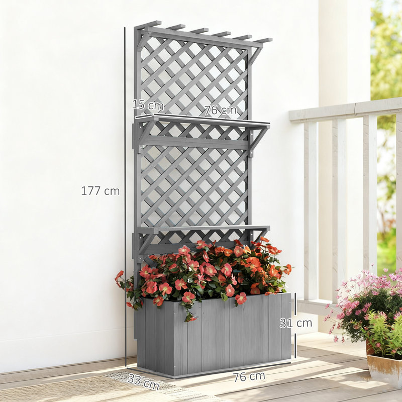 Wood Raised Garden Bed