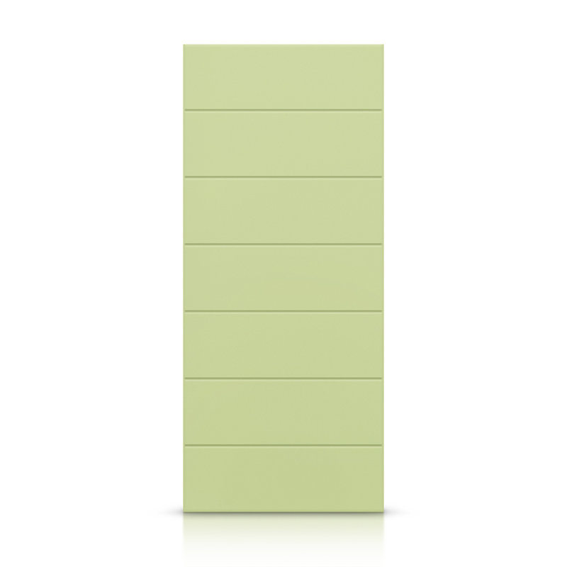 Porte standard à panneaux en bois manufacturé, 24 po x 80 po, Vert sauge