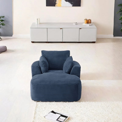 Extra-large Corduroy Recliner, Corduroy Fabric Sofa Bed