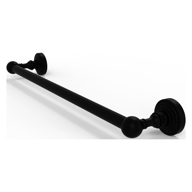 Barre à serviettes murale Beresford, Noir mat, 24"