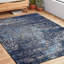 Tapis bleu marine à motif abstrait Abbie-1044022452