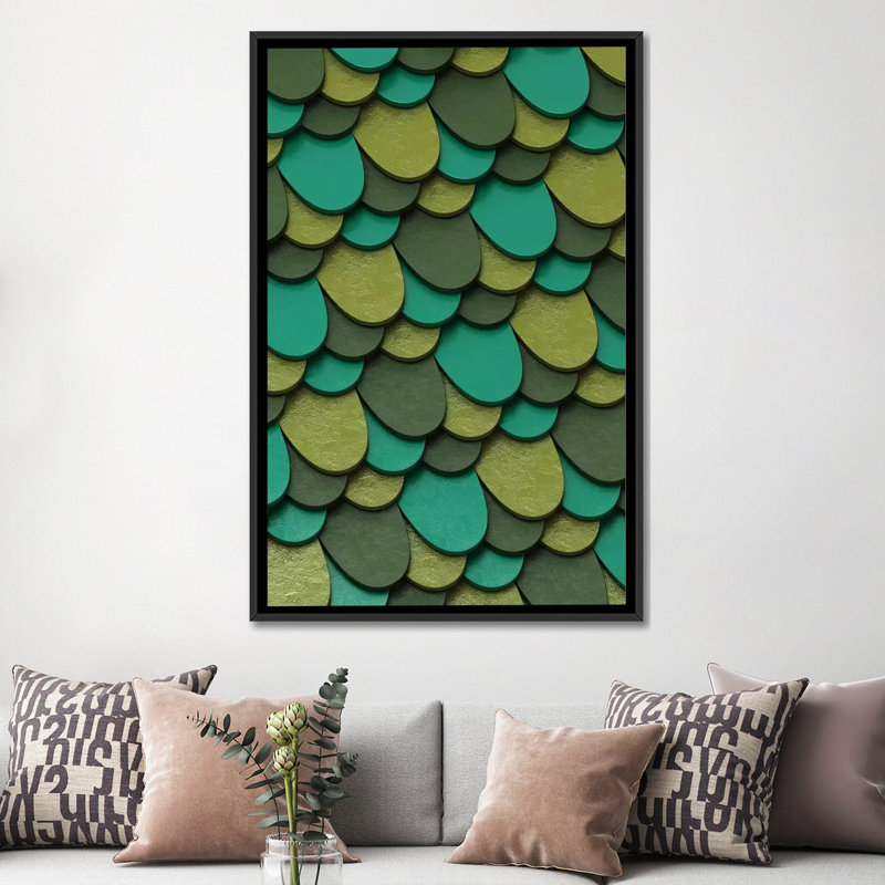 « green balances » par danny fabrice, reproduction d’impression sur toile tendue, H 26 po x l 18 po x P 1,5 po, Pas de tapis