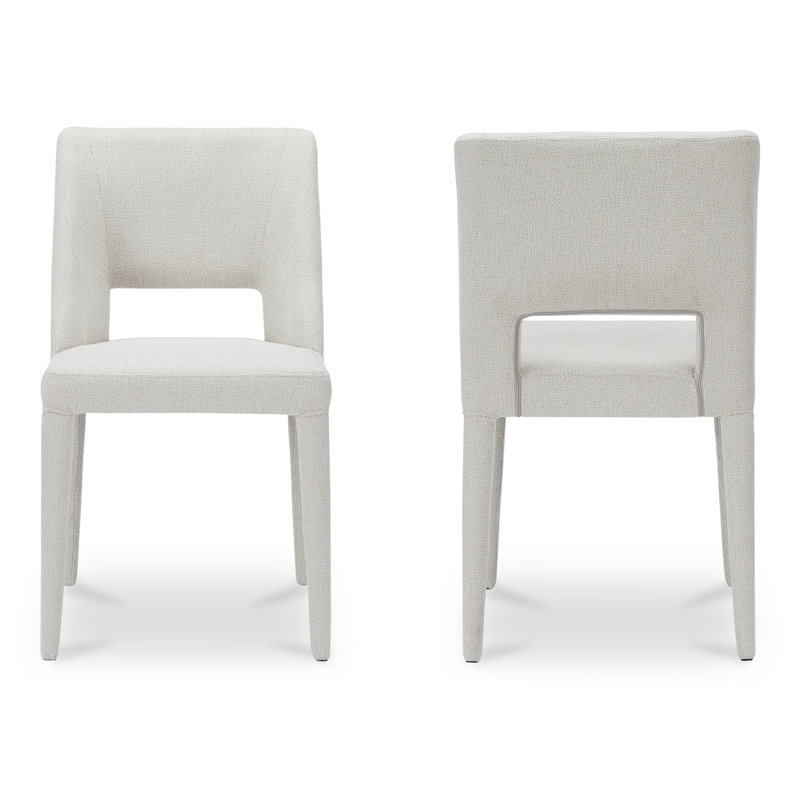 Joyce Dining Chair Light Brown-Set of Two, Beige