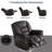 Claycomo 40.9'' Wide Modern and Overstuffed Soft Oversize Glider and Swivel Manual Recliner-789715436