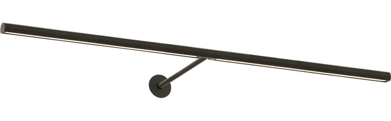 Plural Faceted Picture Light, Bronze, 0.7" H x 30" W x 8.9" D, 20.8