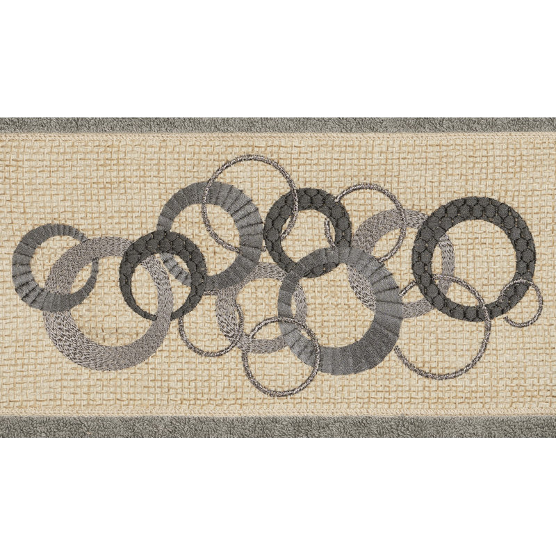Annabelle Turkish Cotton Midweight Bath Towel, Dark Gray