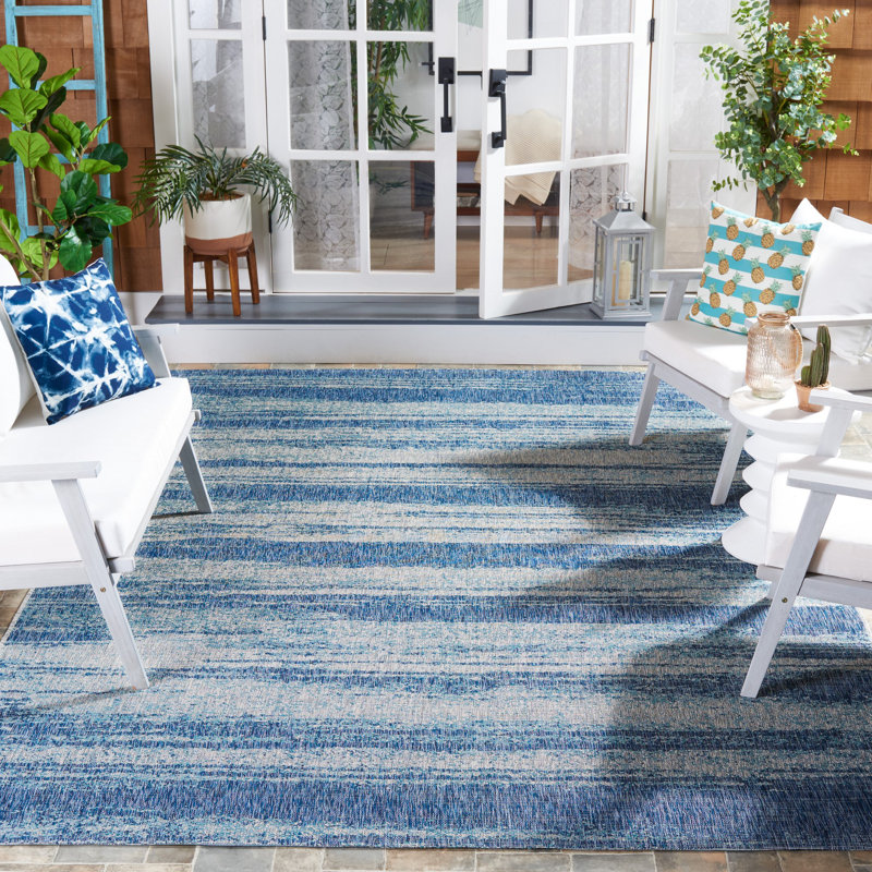 Placerville Performance Abstract Indoor/Outdoor Area Rug, Rectangle 8' x 11'
