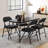 Mencos Upholstered Padded Stackable Folding Chair-664535916