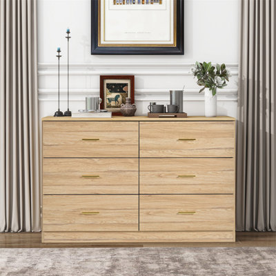 Commode 6 tiroirs pour chambre à coucher