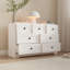 Commode 7 tiroirs avec porte de ferme blanche