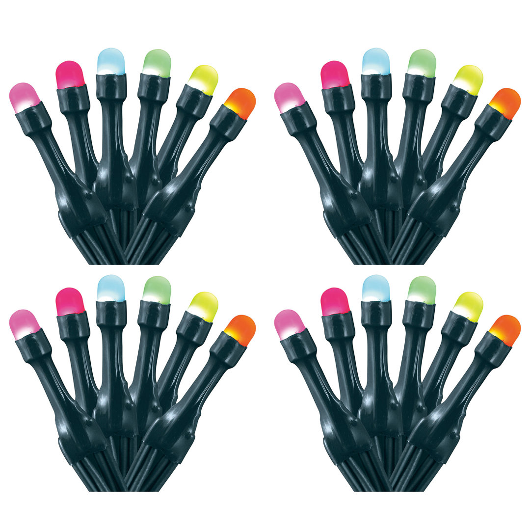 100 - Bulb 314.96'' Plug-in LED Wide Angle LED String Light (Set of 4) Polygroup Trading Ltd