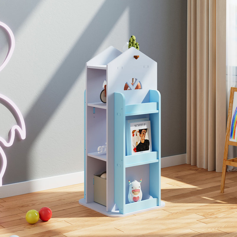 Bookcase, White/Blue