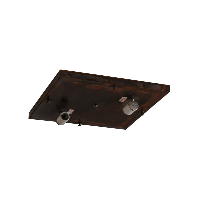 Rustic Lodge 2 - Light Flush Mount, 6" H x 20" W x 20" D