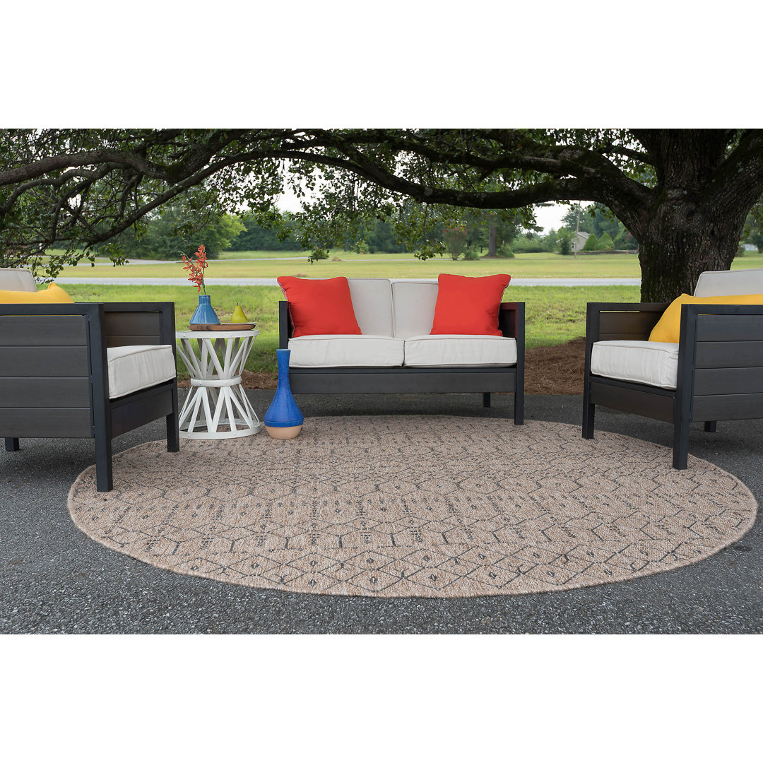 Bourke Spice (Beige/Black) Area Rug Union Rustic Rug