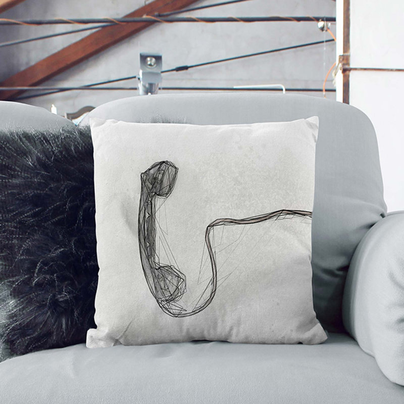 Square Throw Cushion, 55cm H x 55cm W x 20cm D