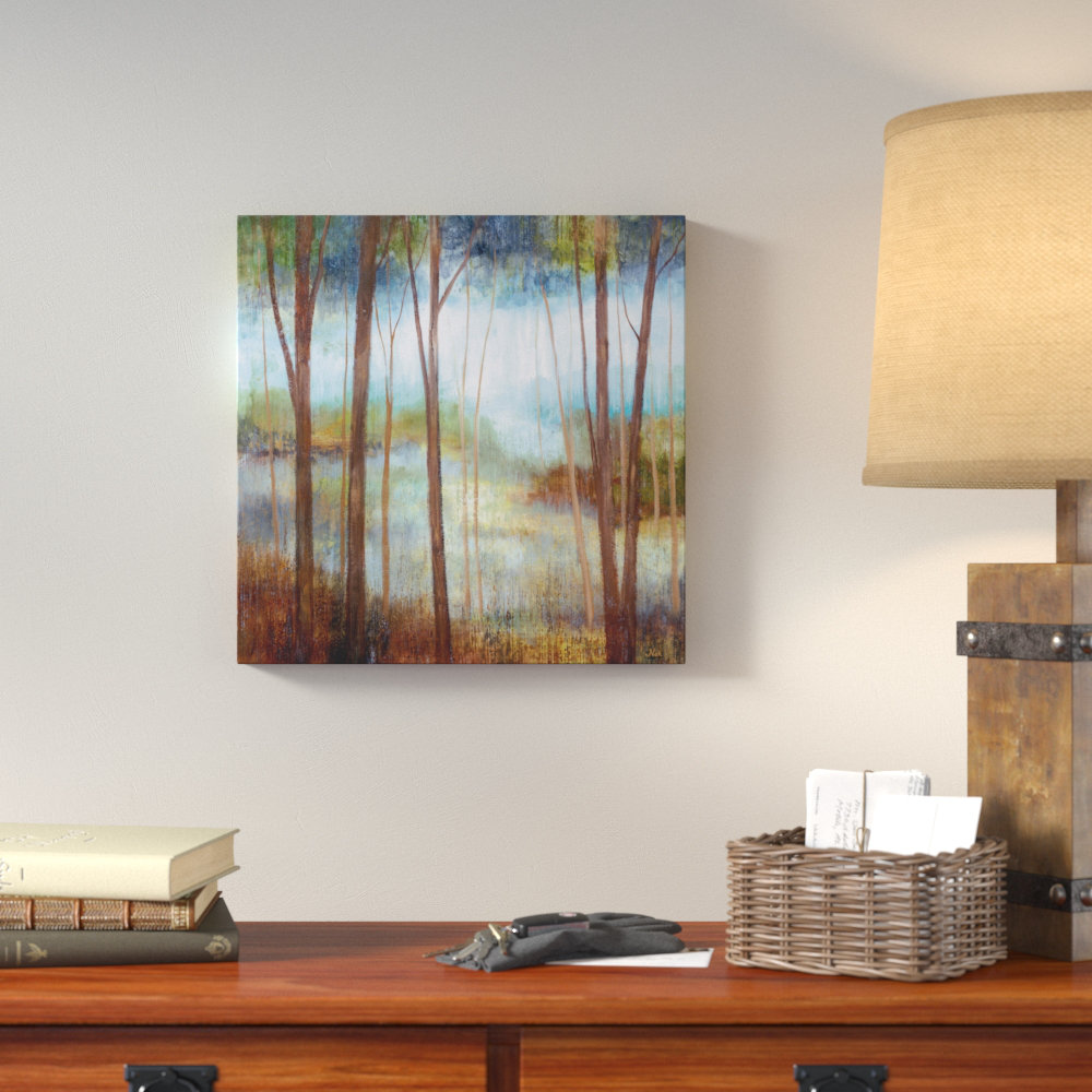 Loon Peak® 'Soft Forest II' Oil Painting Print on Wrapped Canvas ...