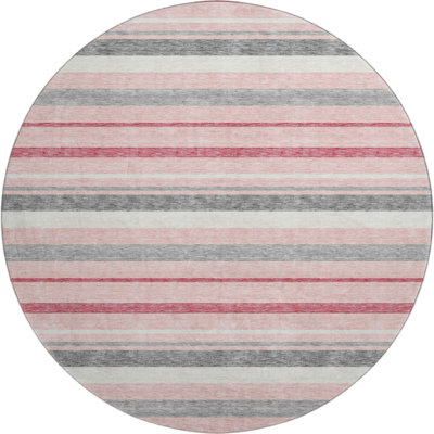Premium Machine Washable Prisco Pink Rug