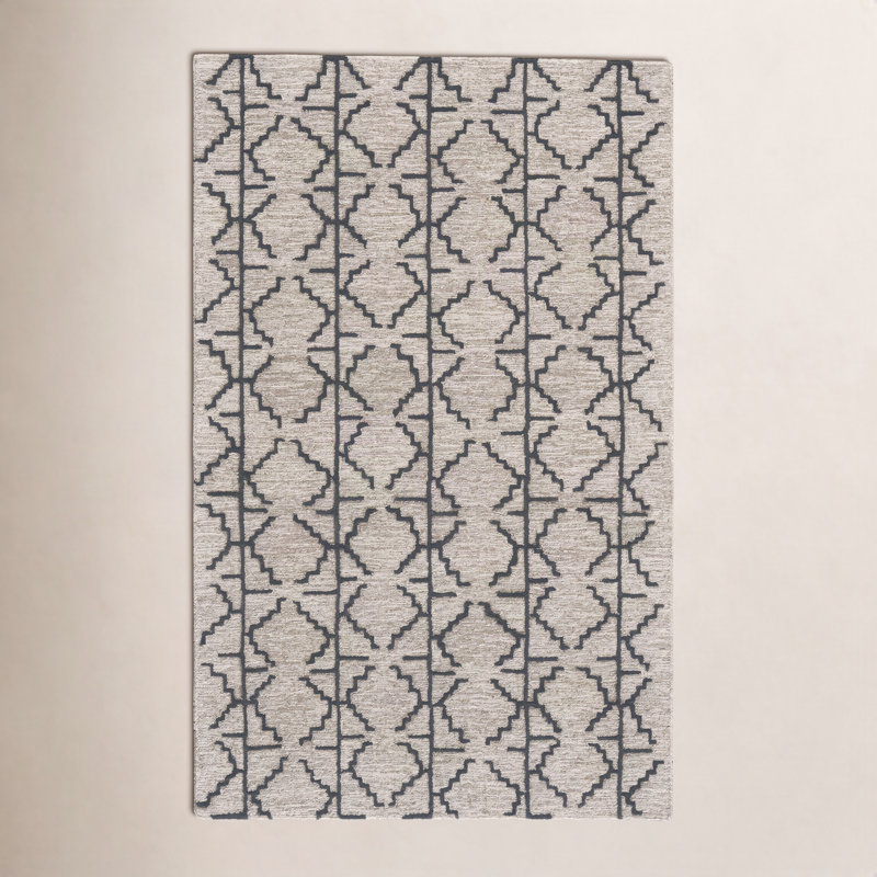 Carlette Wool Area Rug, Rectangle 3'6" x 5'6"